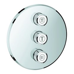 Grohe Fertigset Grohtherm Smartcontrol chrom, rund, UP-Ventil 3-fach