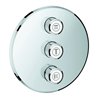 Grohe Fertigset Grohtherm Smartcontrol chrom, rund, UP-Ventil 3-fach
