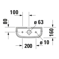 Duravit Spülkasten Happy D.2 39,5x16cm, 6/3 l, Anschl re o. li, weiß