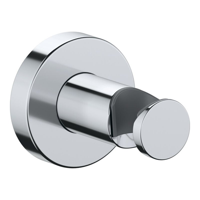 Duravit Brausehalter fest. Haltep., Ros. rd, a Messing, chrom