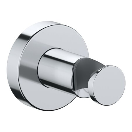 Duravit Brausehalter fest. Haltep., Ros. rd, a Messing, chrom