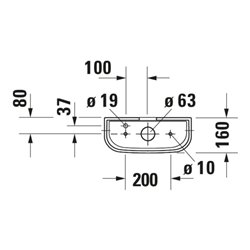 Duravit Spülkasten Happy D.2 39,5x16cm, 6/3 l, Anschl unt links, weiß