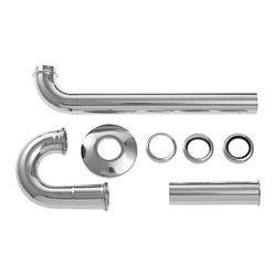 Duravit Waschtisch-Röhrensiphon Starck 1 1 1/4', Ablaufrohr 300mm, chrom