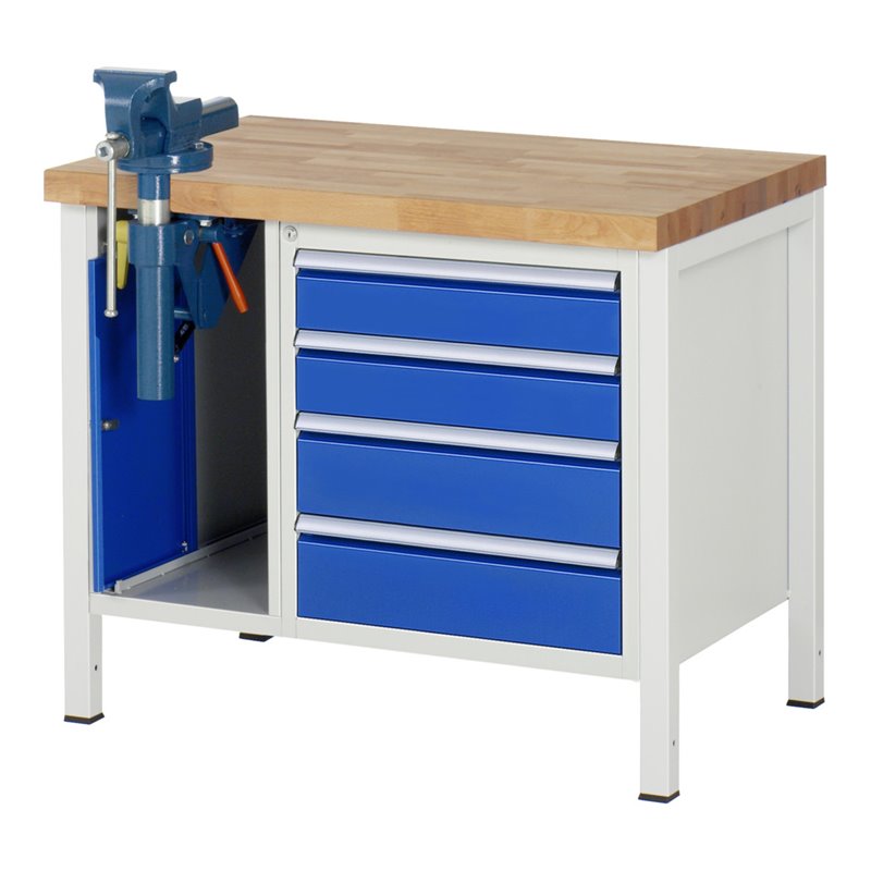 Rau Werkbank 8185A2, B1000xH840mm, 4x Schublade-TA, SSKL