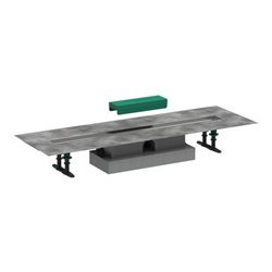 hansgrohe uBox universal Komplettset 800mm, f fl. Inst. f Duschrin. Fertigs