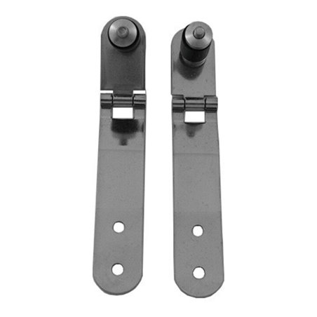 Duravit Scharnier-Set f Urinaldeck o. Absenkaut., Edelstahl