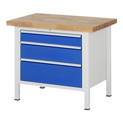 Rau Werkbank 8259A2, B1000xH840mm, 3x Schublade-TA