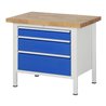 Rau Werkbank 8259A2, B1000xH840-1040mm, höhenverstellbar, 3x Schublade-TA