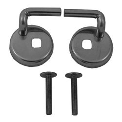 Duravit Scharnier-Set f Urinaldeck o. Absenkaut., Edelstahl