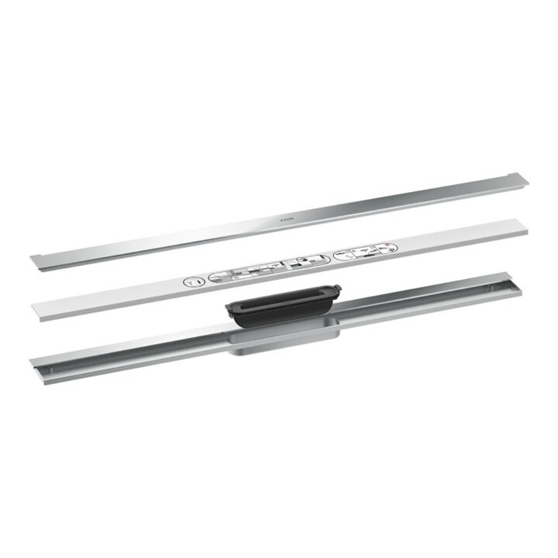 hansgrohe Duschrinne Drain 900mm, Fertigset, zur Wandmontage, chrom