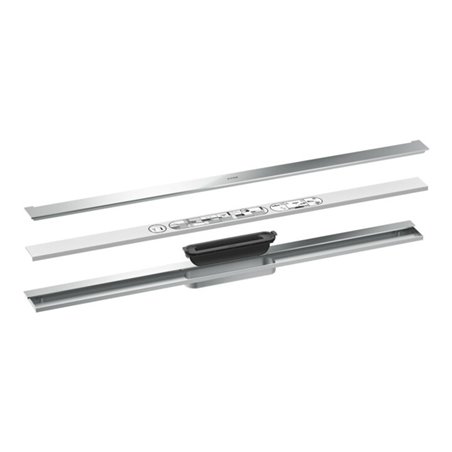 hansgrohe Duschrinne Drain 900mm, Fertigset, zur Wandmontage, chrom