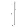 Duravit Brausestange 810mm, a Aluminium/Kunststoff/Glas, w g