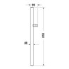 Duravit Brausestange 810mm, a Aluminium/Kunststoff/Glas, w g