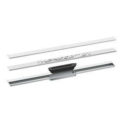 hansgrohe Duschrinne Drain 800mm, FM-Set, zur Wandmontage, mattweiß