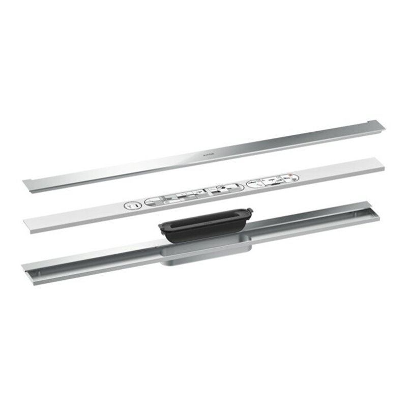 hansgrohe Duschrinne Drain 800mm, Fertigset, zur Wandmontage, chrom