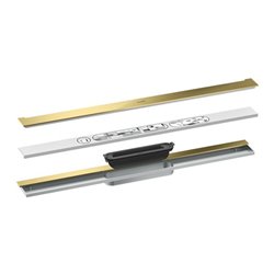 hansgrohe Duschrinne Drain 700mm, FM-Set, z Wandmont., pol. gol opt