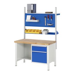 Rau Werkbank 8462A2, H840-1040mm, höhenverstellbar, 3x Schublade-TA