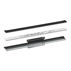 hansgrohe Duschrinne Drain 700mm, FM-Set, z. Wandmont., mattschwarz