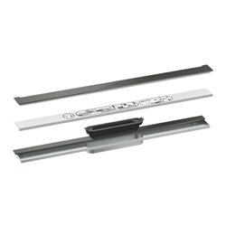 hansgrohe Duschrinne Drain 700mm, FM-Set, z Wd., brush. bla vc