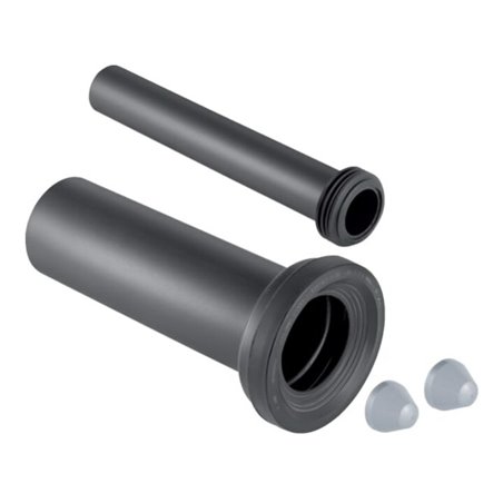 Geberit Anschlussgarnitur d 90mm, 300mm, f WWC, PE-HD, mattchr.