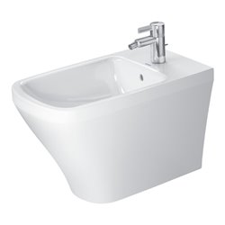 Duravit Stand-Bidet DuraStyle 37x63cm, m HL, ÜL, Hahnlochbank, weiß
