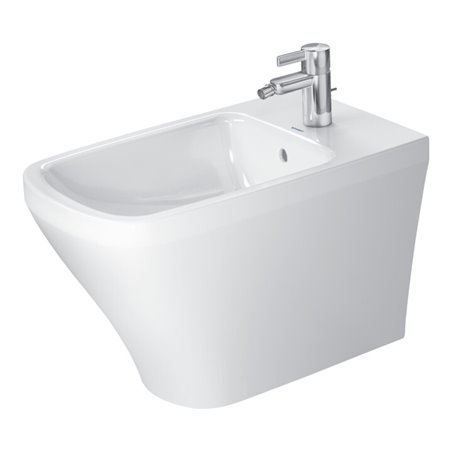 Duravit Stand-Bidet DuraStyle 37x63cm, m HL, ÜL, Hahnlochbank, weiß
