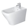 Duravit Stand-Bidet DuraStyle 37x63cm, m HL, ÜL, Hahnlochbank, weiß