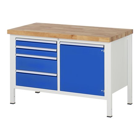Rau Werkbank 8470A2, H840mm, 4x Schublade-TA, 1x Tür