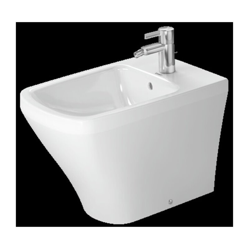 Duravit Stand-Bidet DuraStyle 37x57,5cm, m HL, ÜL, Hahnlochbank, weiß