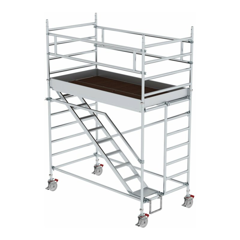 MUNK Aluminium-Rollgerüst mit Schrägaufstiegen