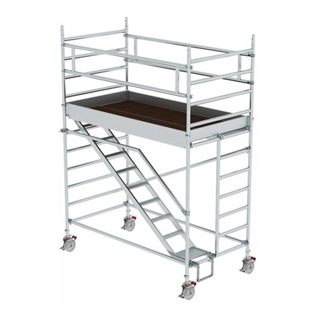 MUNK Aluminium-Rollgerüst mit Schrägaufstiegen