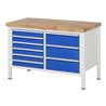 Rau Werkbank 8479A2, H840-1040mm, höhenverstellbar, 8x Schublade-TA