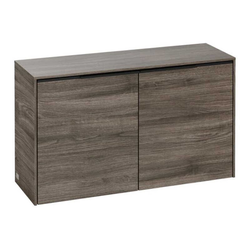V&B Sideboard Subway 3.0 72,8x42,3x25,6cm, Gr. volc bla, st. oak