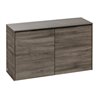 V&B Sideboard Subway 3.0 72,8x42,3x25,6cm, Gr. volc bla, st. oak