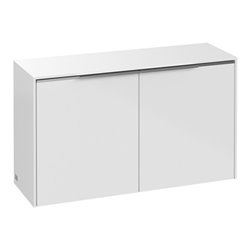 V&B Sideboard Subway 3.0 72,8x42,3x25,6cm, Gr. Alu gl, Brill. wh.