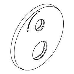 hansgrohe Rosette MTC / Absperrventil iBox universal chrom