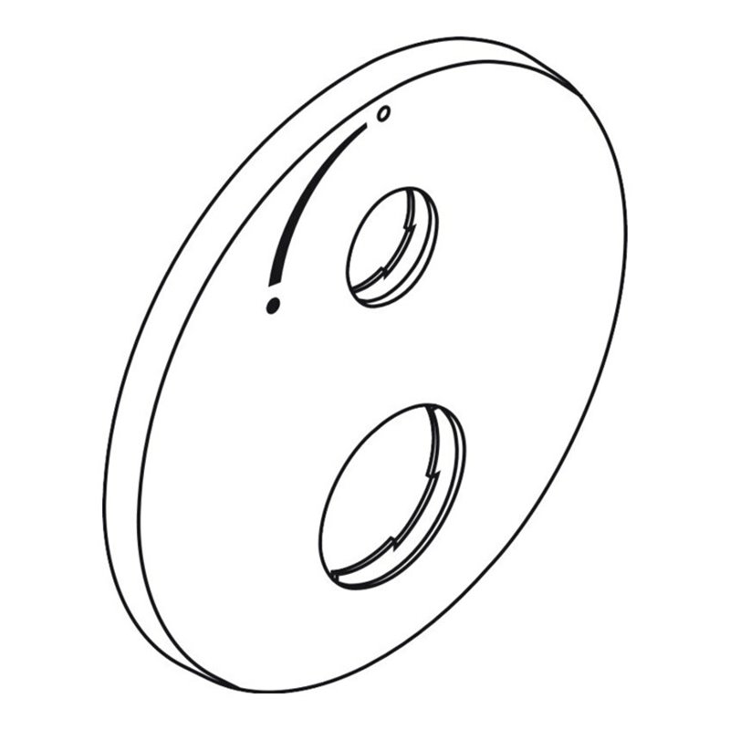 hansgrohe Rosette MTC / Absperrventil iBox universal chrom