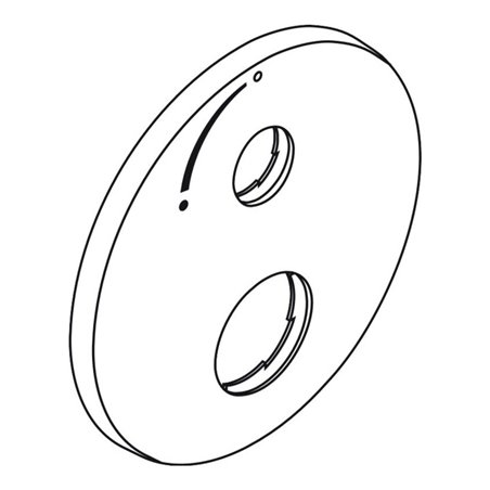 hansgrohe Rosette MTC / Absperrventil iBox universal chrom