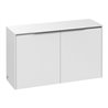V&B Sideboard Subway 3.0 72,8x42,3x25,6cm, Gr. Alu gl, pure white