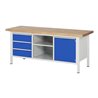 Rau Werkbank 8563A2, B2000xH840mm, 3x Schublade-TA, 1x Tür