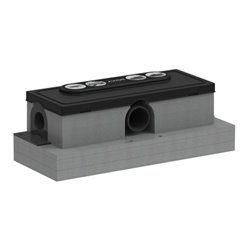 hansgrohe Ablaufgehäuse f Standardinst., Grundk. für Duschrinne