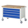 Rau Fahrbare Werkbank 8362, T700xH880mm, 4x Schublade-TA