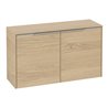 V&B Sideboard Subway 3.0 72,8x42,3x25,6cm, Gr. Alu gl, nordic oak