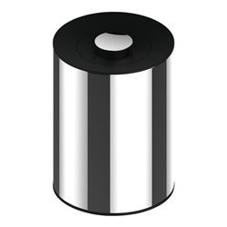 Keuco Abfallbehälter Plan 5 l, Deckel schwarzgrau, Chrom-finish