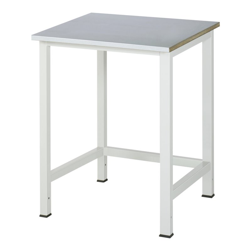 Rau Werktisch Modell 900 mit Stahlblechbelag-Platte HxT 825x800