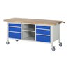 Rau Fahrbare Werkbank 8564, B2000xH880mm, 6x Schublade-TA