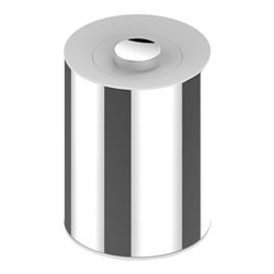 Keuco Abfallbehälter Plan 5 l, Deckel weiß, Chrom-finish