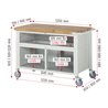 Rau Fahrbare Werkbank 8922, T900xH880mm, 5x Schublade-TA, 1x Tür