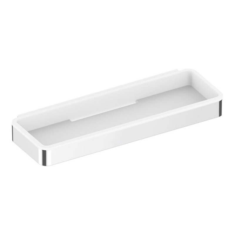 Keuco Duschkorb Plan 2-tlg, m verd. Befestig., verchromt/weiß