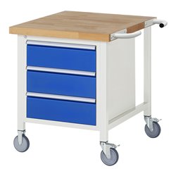 Rau Fahrbare Werkbank 8157, T900xH880mm, 3x Schublade-TA